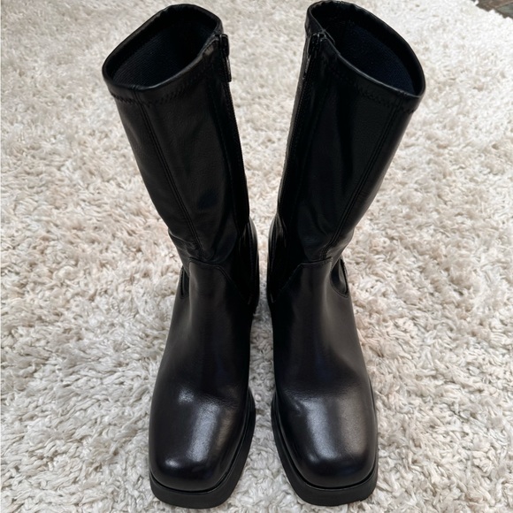 Vagabond Brooke platform square toe boot - Picture 3 of 8